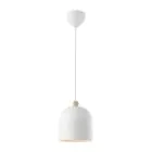 Nordlux Gaston Pendelleuchte Metall und Holz Weiß | Geeignet für E27