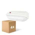 Mehrfachpackung 4x  Philips LED Sicherheit Coreline BWC110 Weiß 9W 900lm - 830 Warmweiß | 242x110mm - IP54 - Lichtsensor